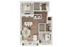 2 Bedroom, 2 Bathroom - 1194 SF